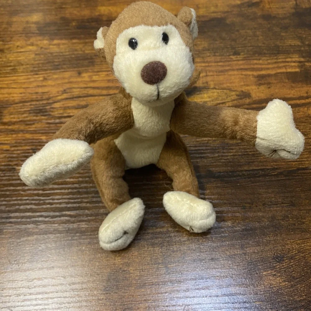 Goffa International Monkey Plush Stuffed Animal Moveable Arms Legs Limbs